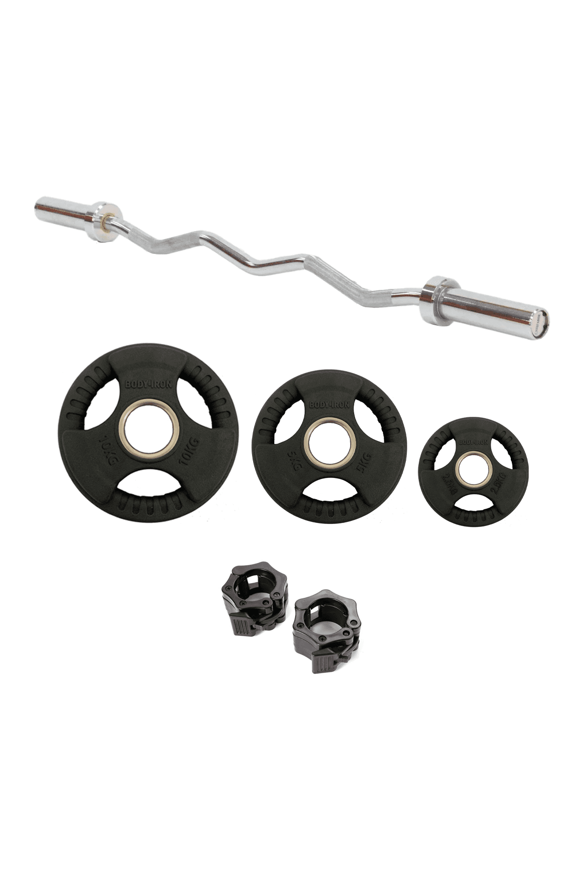 60kg Ez Curl Bar Set
