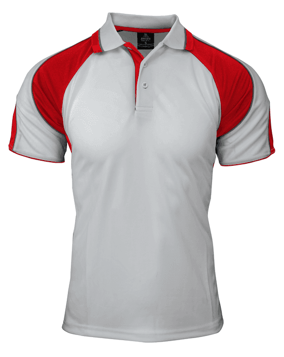 Mens Murray Polo White/Red