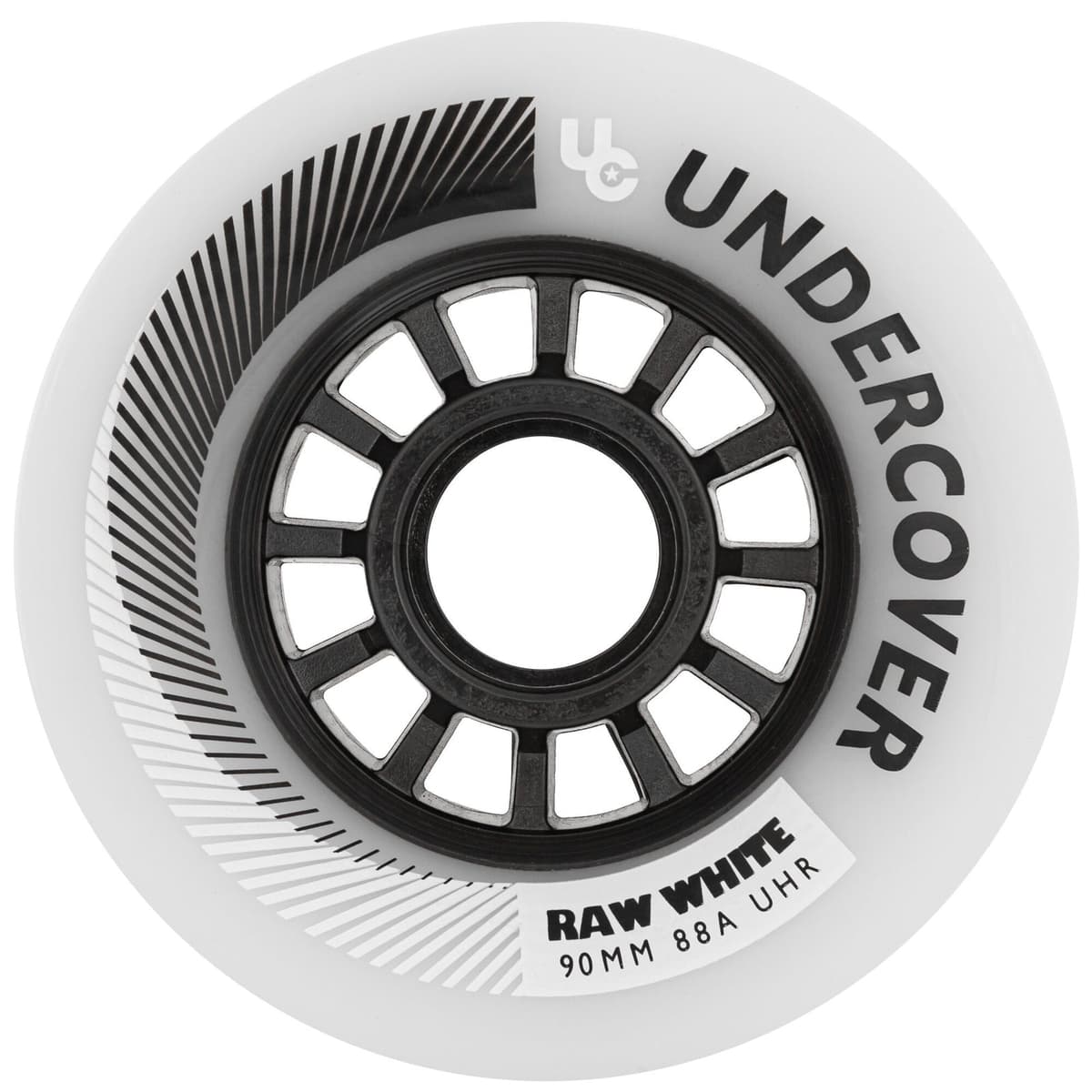 UC Raw Inline Wheels 80mm 85a White 4 Pack