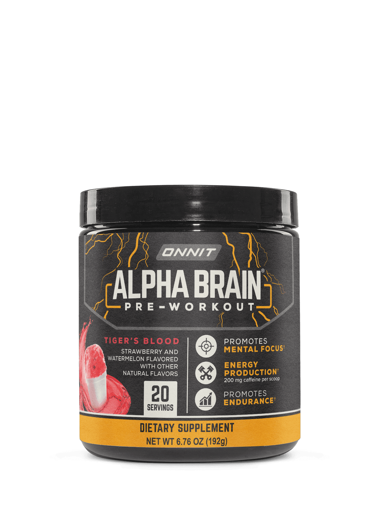 Alpha BRAIN® Pre-Workout - Tiger's Blood (20 Serving Tub)