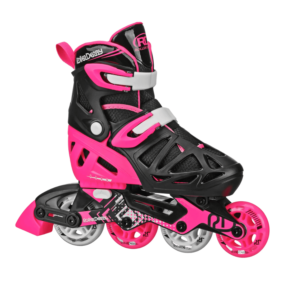 RDS Tracer Black/Pink Adjustable Inline Skates