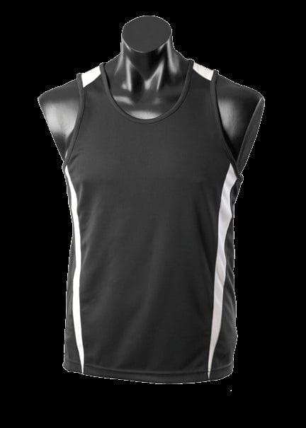 Kids Eureka Singlet Black/White