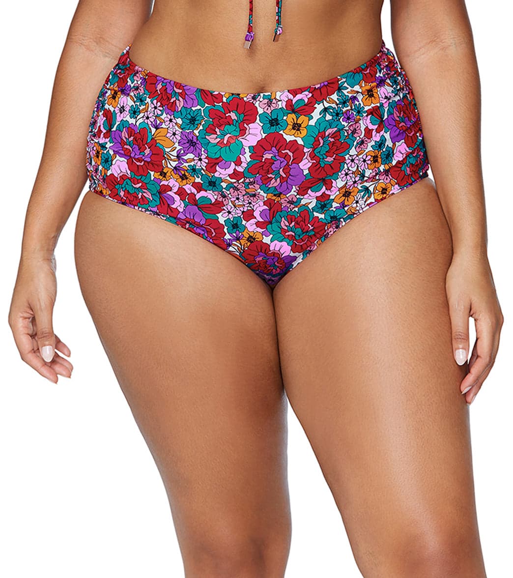 Raisins Women's Brilliant Bloom Keiora Plus Size Bikini Bottom